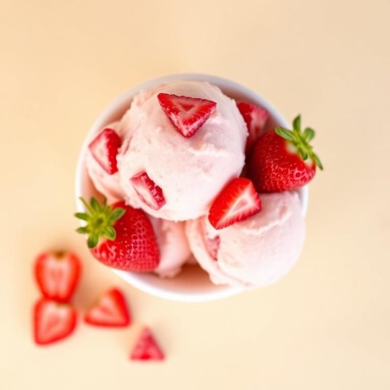 Fresh Strawberry ice cream